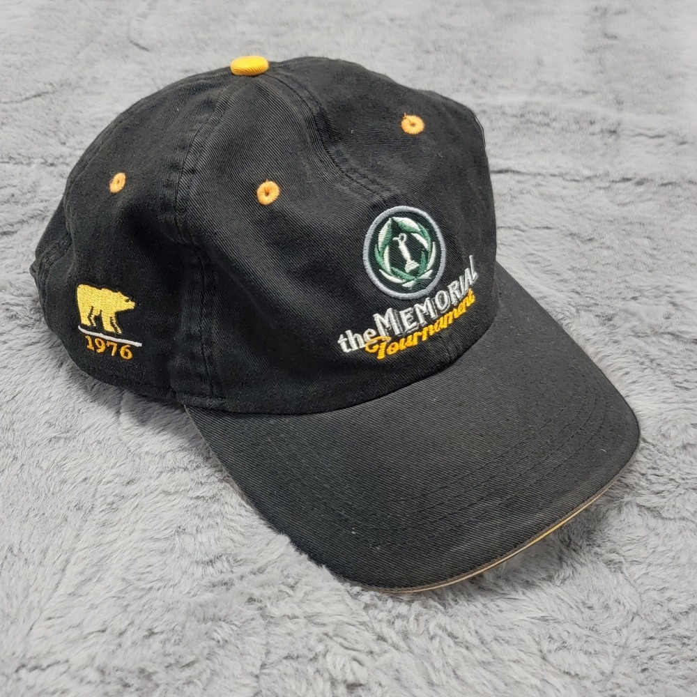 Memorial Tournament Muirfield Hat Cap Strapback One Size Black Golf Ahead